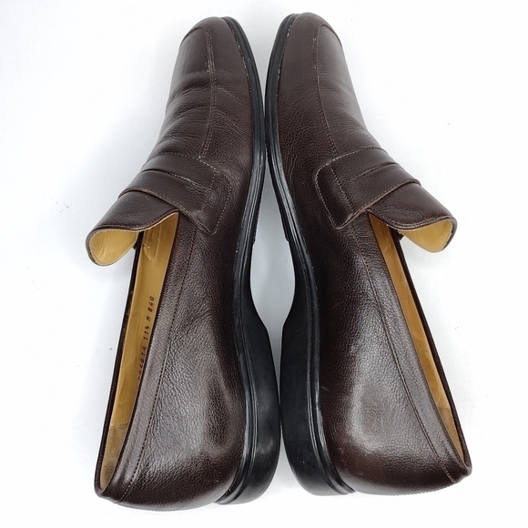 Cole Haan Nike Air Men\'s Brown Leather Office Penny Slip On Loafers Size 11.5 main image 12